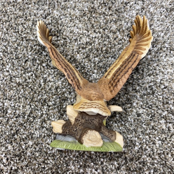 VINTAGE OWL ROYAL HERITAGE COLLECTION PORCELAIN FIGURINE SCULPTURE GREAT HORNED - Picture 8 of 11